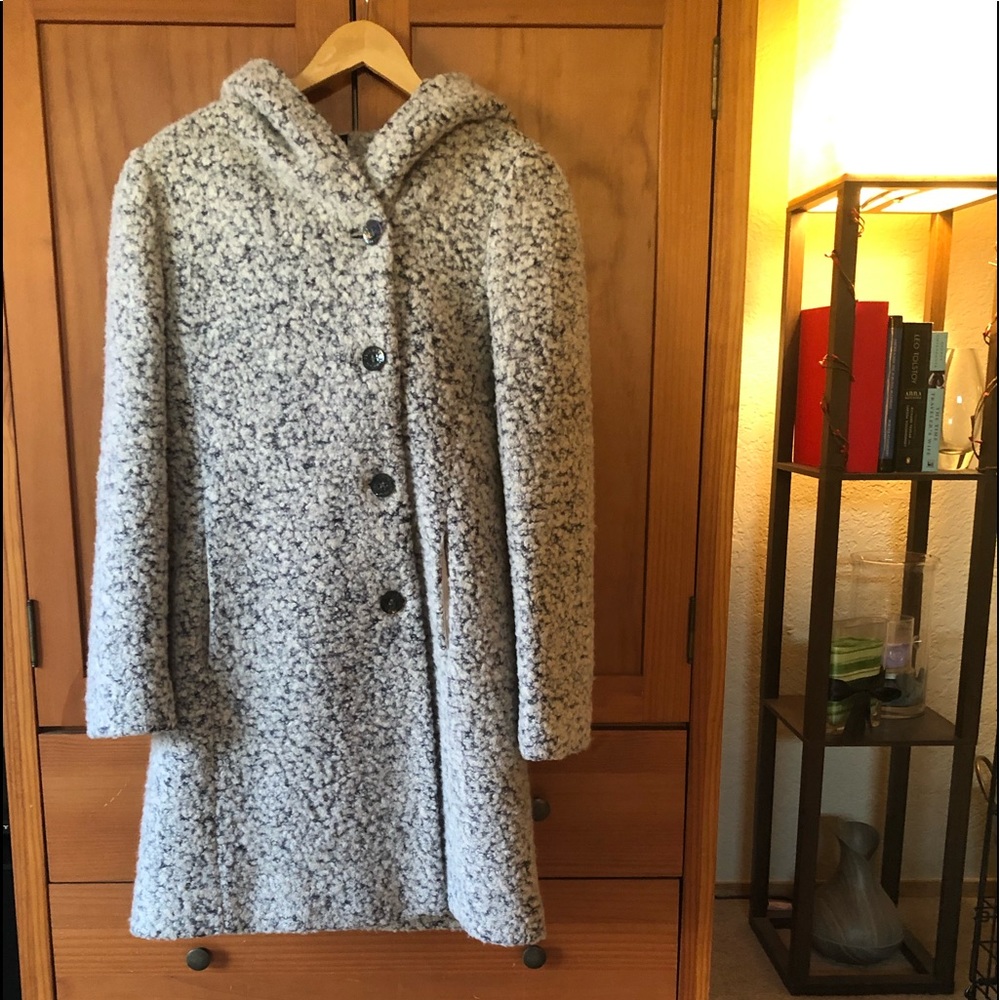 Cole Haan Signature Asymmetrical Boucle Coat